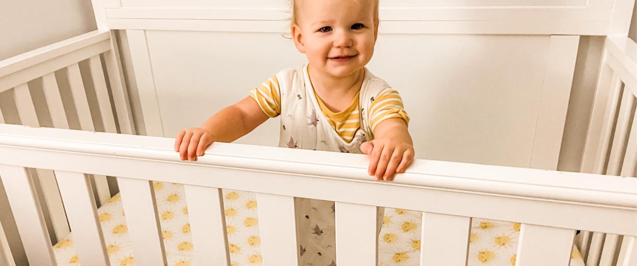 baby standing in the crib instead of sleeping