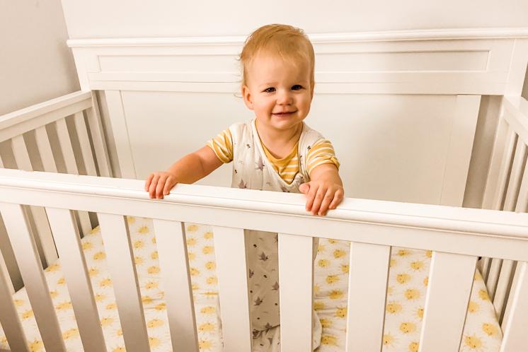 baby standing in the crib instead of sleeping